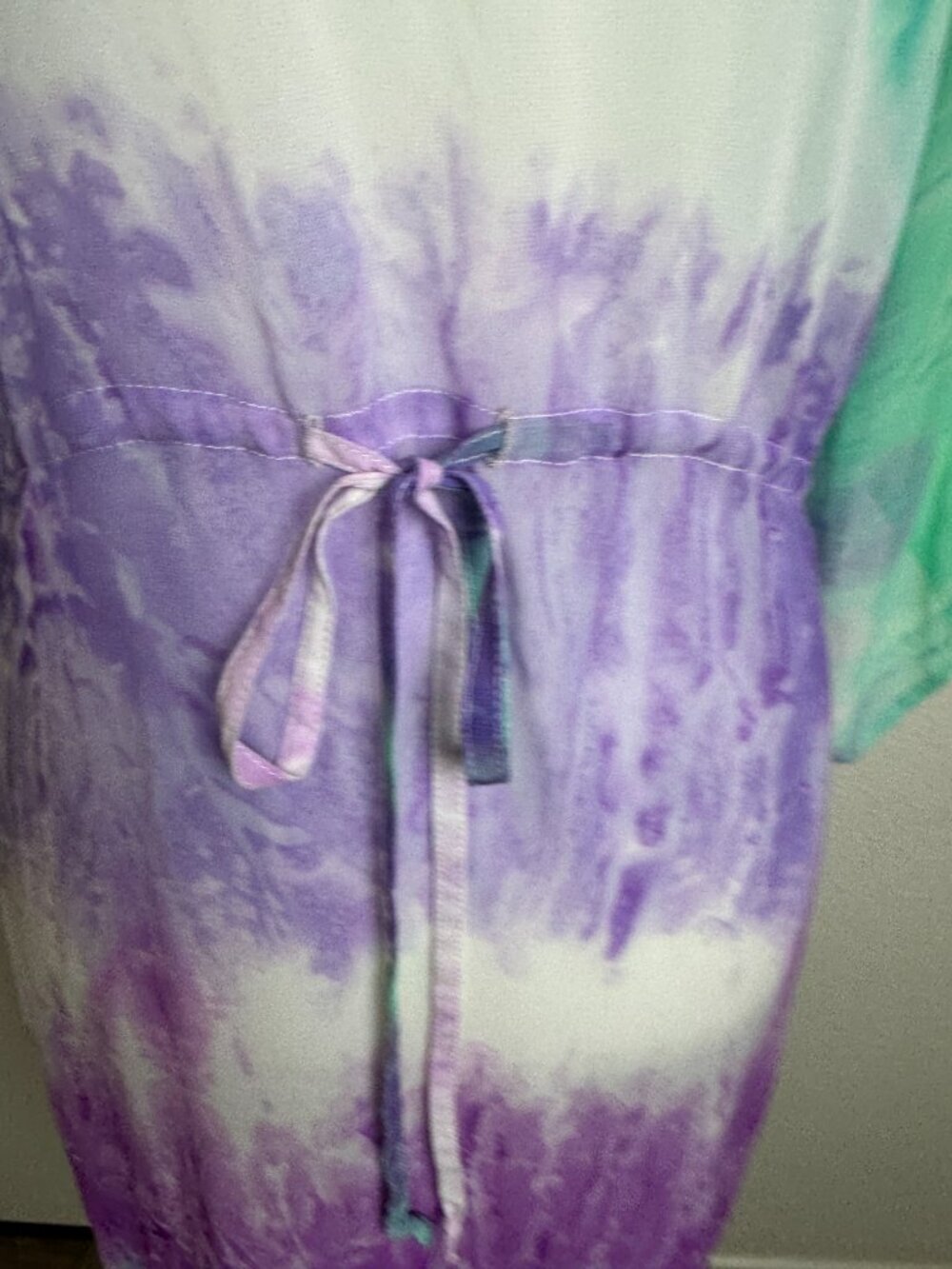 NWTO Tie - Dye Beach Cover Up Kimono Caftan - One Size ( S - XL) - Picture 4 of 10
